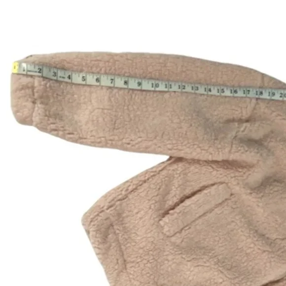 No Boundaries Teddy Style Cream Colored Jacket Size Juniors 11-13/Large - Picture 9 of 12